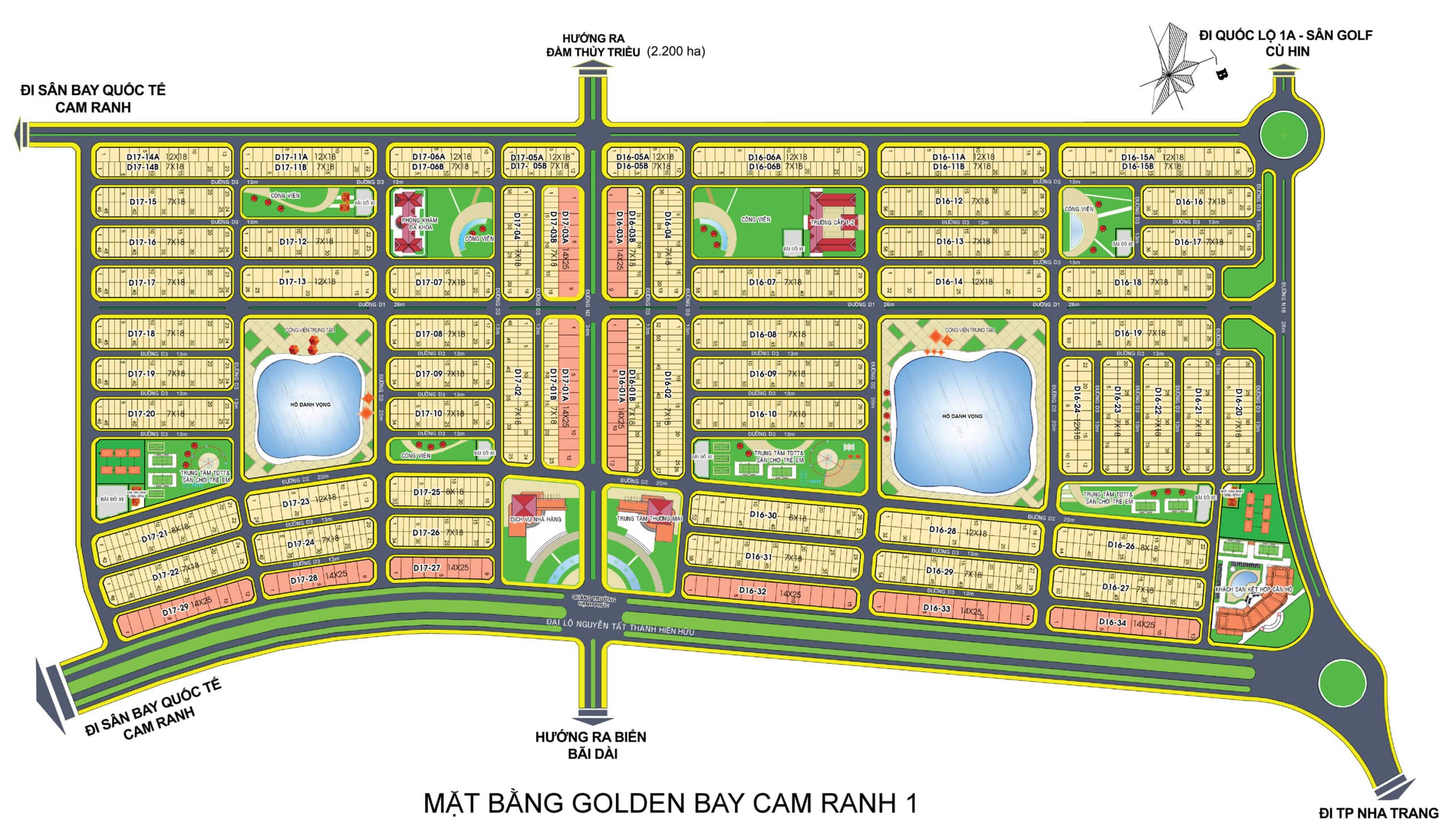 Mặt bằng Golden Bay Cam Ranh 1