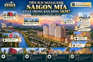 Tiện Ích Ngoại Khu Saigon Mia Có Gì Trong Bán Kính 5km?